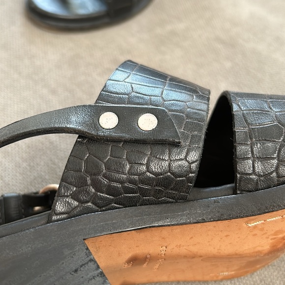 Rag & Bone Folsom Black Leather Sandals 8/38 - Picture 7 of 7